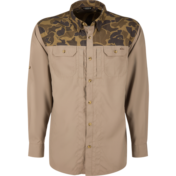 UPF 30 Long Sleeve Shirt | Wingshooter Trey | Drake Waterfowl