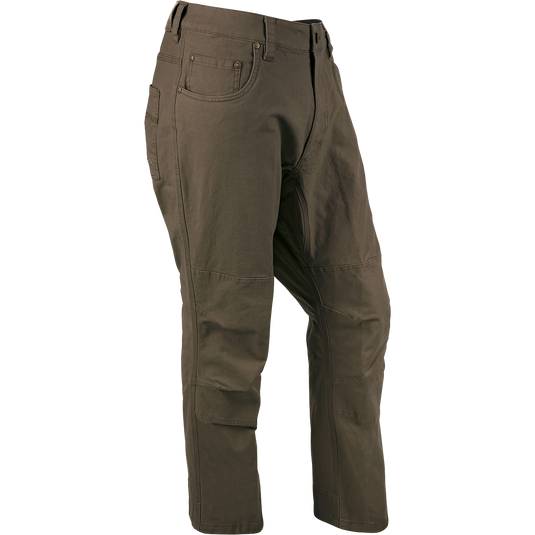 Canvas Pant: Lightweight cotton canvas with reinforced knees and metal rivet accents on pockets. Final sale, no returns.