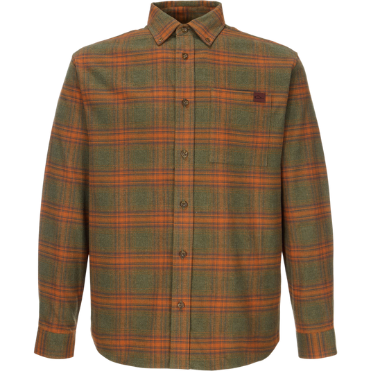 Drake Mens Autumn Flannel Shirt - Cotton Comfort Drake Waterfowl Drake Mens Autumn Flannel Shirt - Cotton Comfort Drake Waterfowl