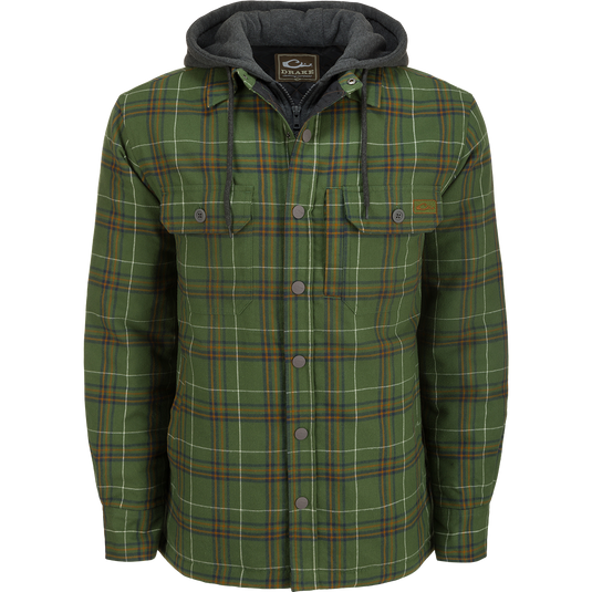 Men's Flannel Jac Shirt Hoodie – Drake Waterfowl