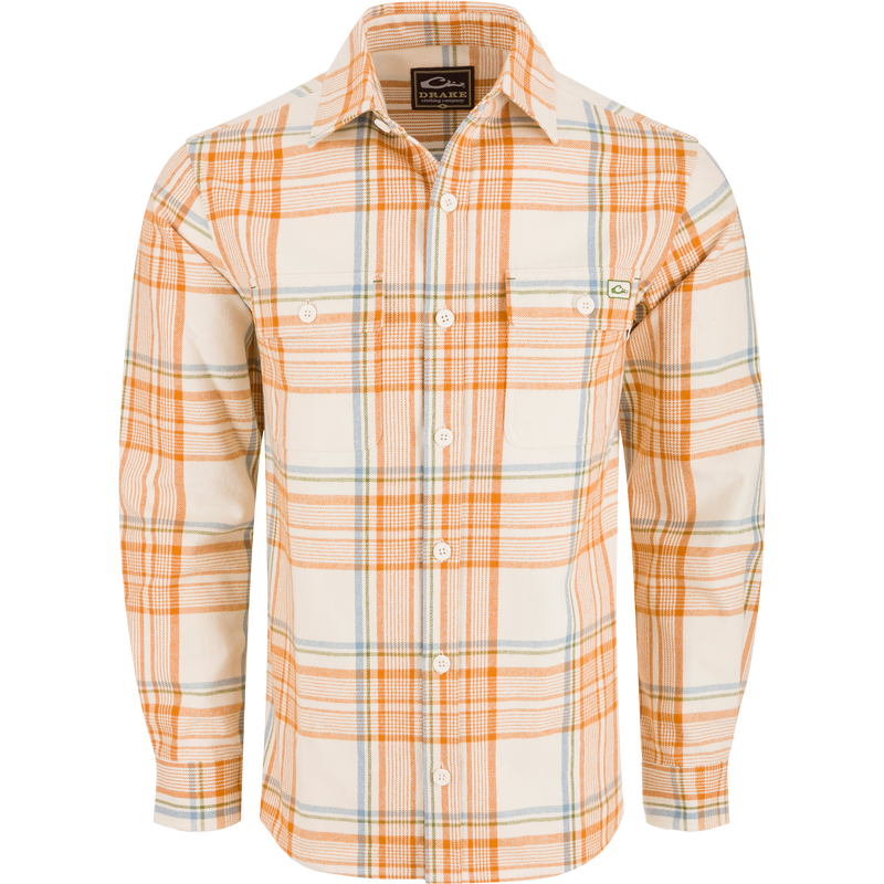Drake Legacy Flannel LS Shirt Plaid Epsom