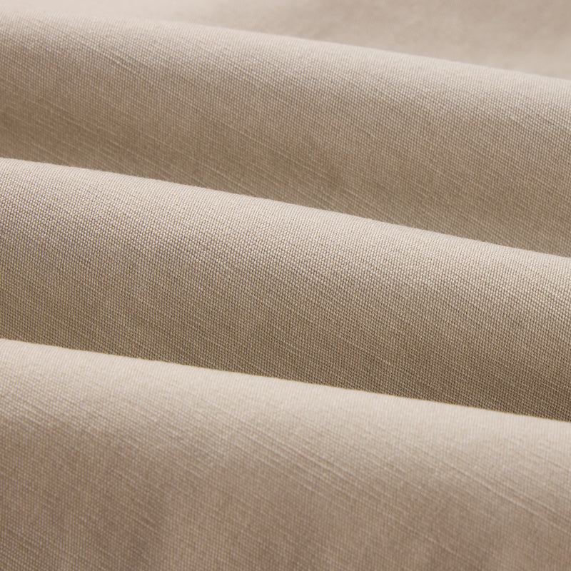 Close-up of the Campfire Canvas Shirt Jac Hoodie, showcasing the soft, woven fabric texture, perfect for warmth and comfort in outdoor settings.