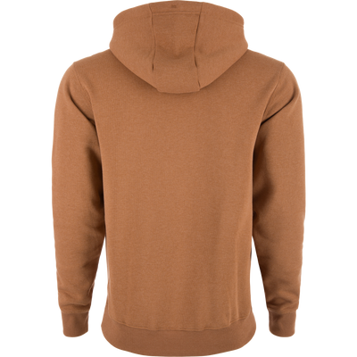 Leaping Lab Graphic Hoodie featuring a front leaping black lab logo, adjustable drawstring hood, and kangaroo pocket, designed for comfort with side stretch panels.