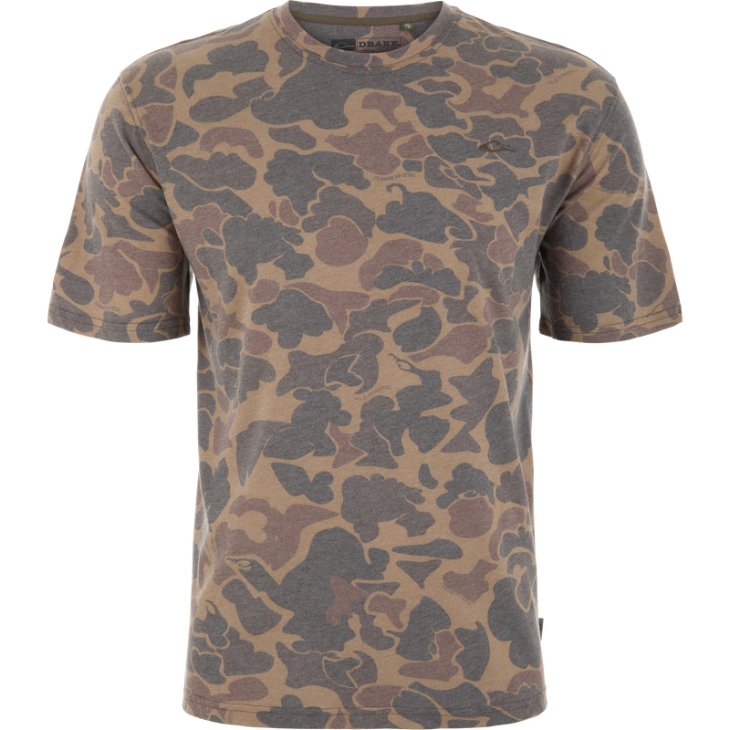Drake Head Tri Blend Crew Short Sleeve T-Shirt