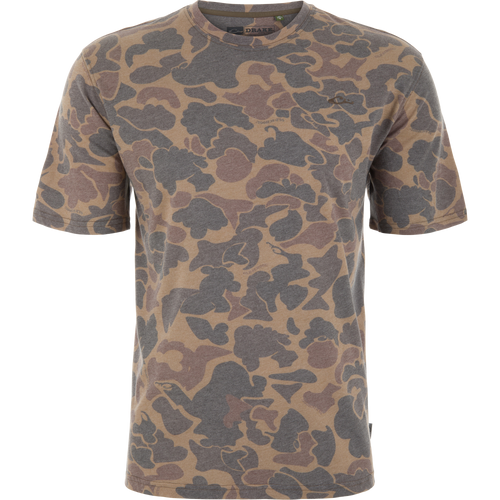 Drake Head Tri Blend Crew Short Sleeve T-Shirt