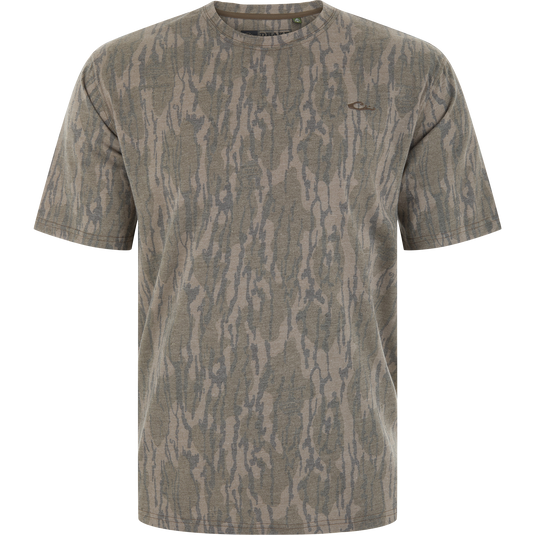 Drake Head Tri Blend Crew Short Sleeve T-Shirt