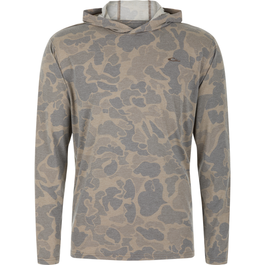 Drake Tri-Blend Long Sleeve Hoodie