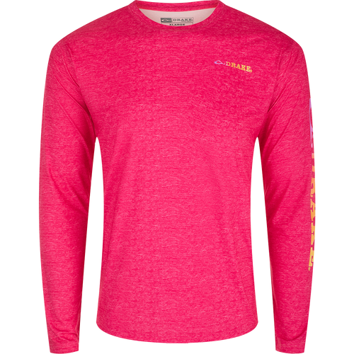 Youth Performance Crew Heather L/S - Lightweight, moisture-wicking shirt with built-in cooling, stretch, and UPF 50 sun protection.