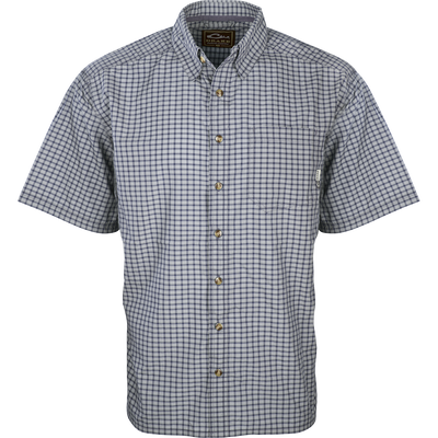 Featherlite Check Shirt S/S: Lightweight, breathable plaid shirt with hidden button downs and a left chest pocket. Perfect for hot summer days.