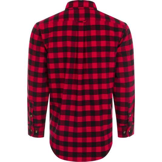 Red plaid 2024 long sleeve shirt