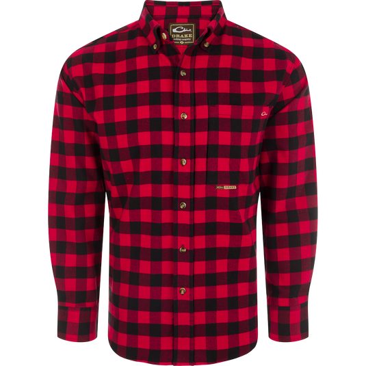 Drake Waterfowl Autumn Buffalo Plaid Button-Down Shirt