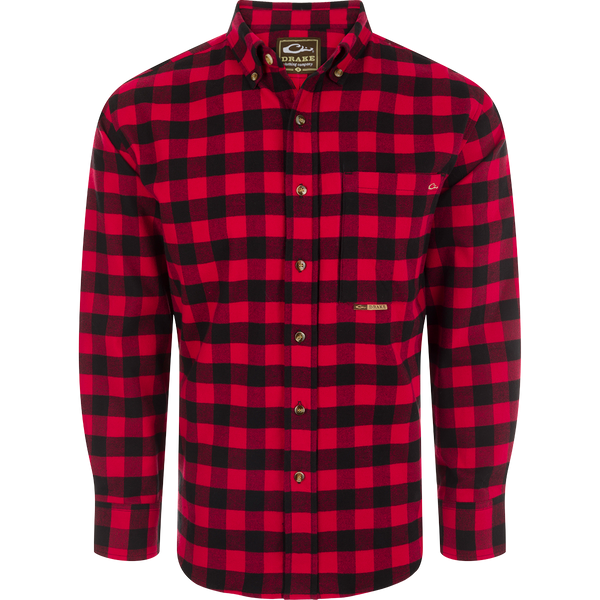 open lace back dress Just For You Red Tartan Plaid Button Down Blouse – Shop the Mint main image 0