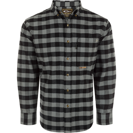 Drake Waterfowl Autumn Buffalo Plaid Button-Down Shirt Drake Waterfowl Autumn Buffalo Plaid Button-Down Shirt