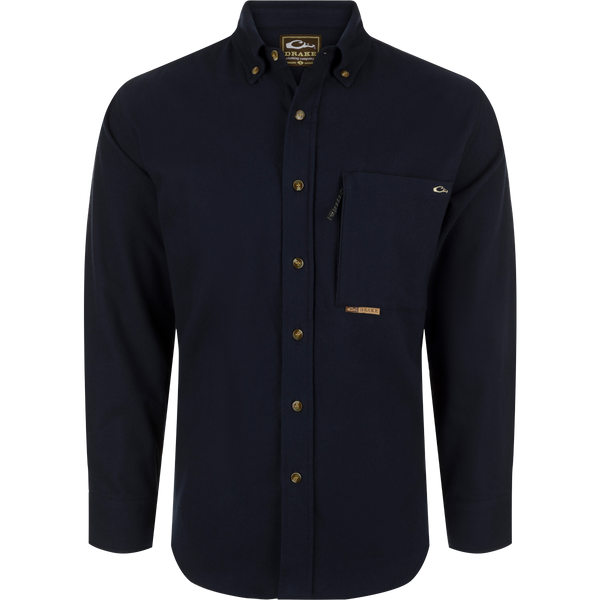 drake dress shirts Waterfowl Autumn Brushed Twill Long-Sleeve Shirt - Windsor Wine Slightly Western Formal Look The thick finish-blossom-pink listing:35123fd1-bf24-4a0b-9b1d-0fb0b2f3e8b4