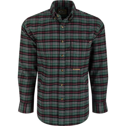 Drake Waterfowl Autumn Plaid Button-Down Shirt