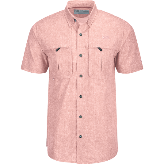 Drake Heritage Heather Short Sleeve Button-Down Shirt – Drake