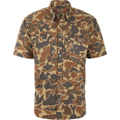Cinco Ranch Western Acid Washed Short Sleeve Shirt