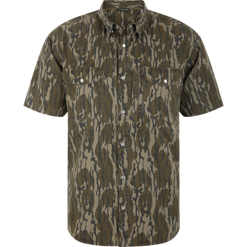 Cinco Ranch Western Acid Washed Short Sleeve Shirt