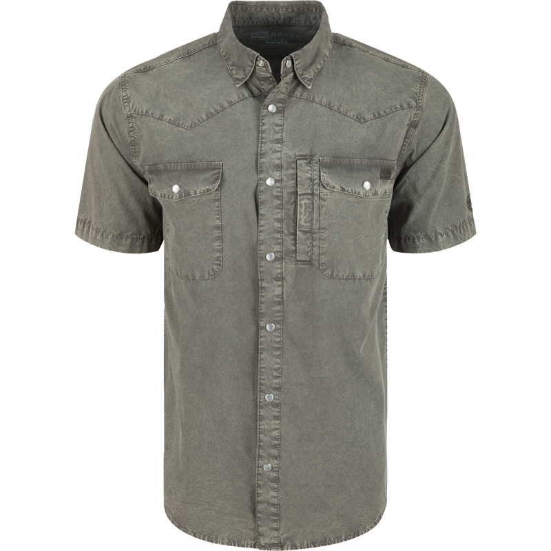 Drake Men's Cinco Ranch Acid Wash Shirt