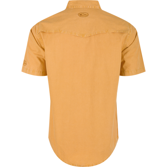 Cinco Ranch Western Acid Washed Short Sleeve Shirt