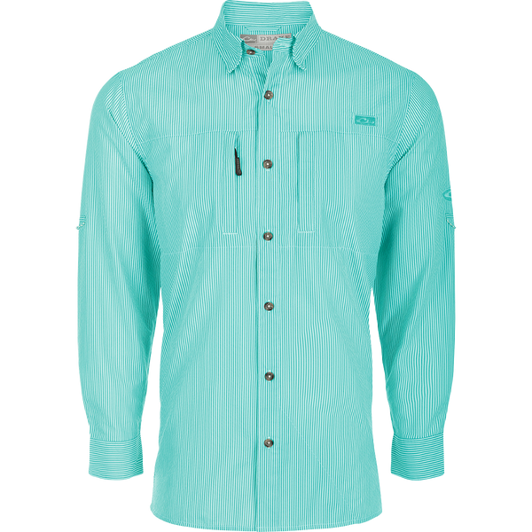 Drake Classic Seersucker Stripe Long Sleeve Shirt – Drake Waterfowl