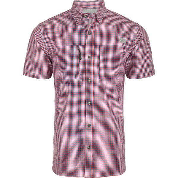 Classic Seersucker Grid Check Shirt S/S – Drake Waterfowl