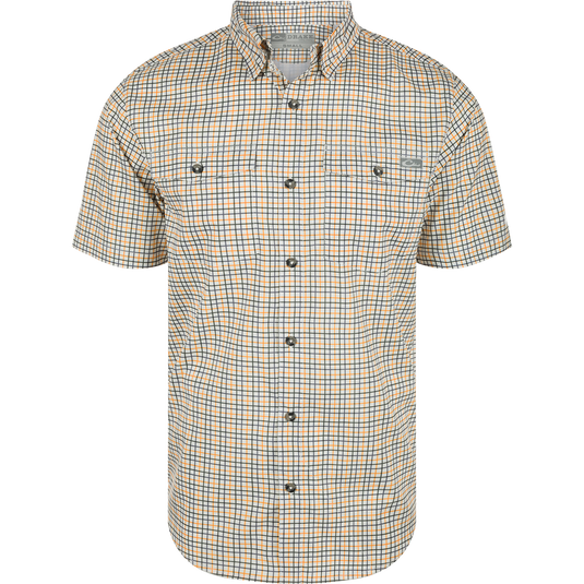 Frat Tattersall Button-Down Short Sleeve Shirt