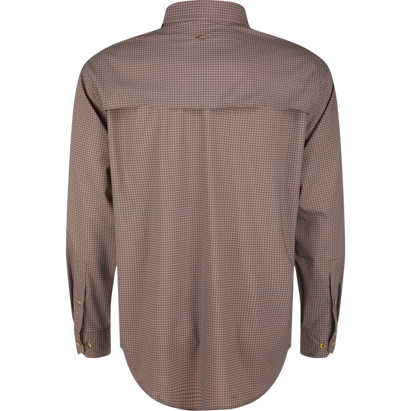 Frat Gingham Check Button-Down Long Sleeve Shirt