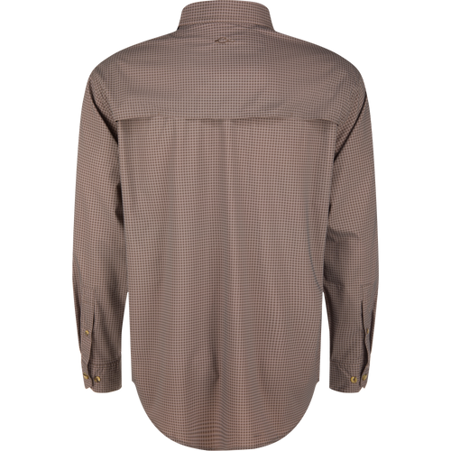 Frat Gingham Check Button-Down Long Sleeve Shirt