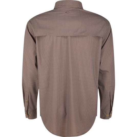 Frat Gingham Check Button-Down Long Sleeve Shirt