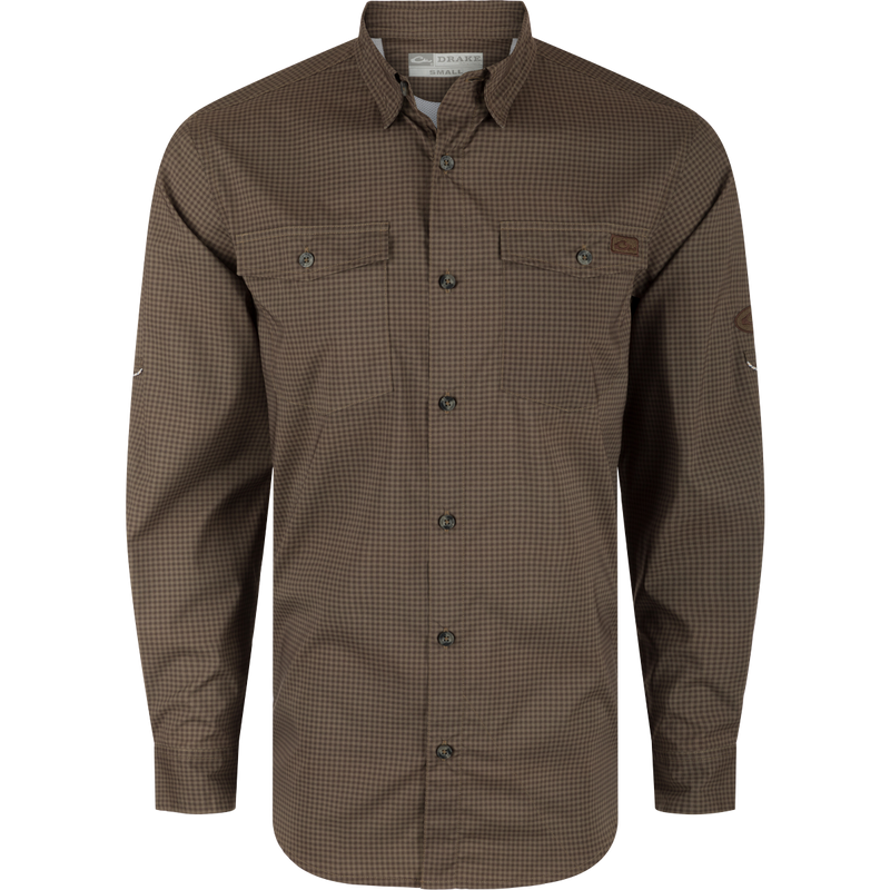 Drake Frat Gingham Check Button-Down Shirt – Drake Waterfowl Drake Frat Gingham Check Button-Down Shirt – Drake Waterfowl