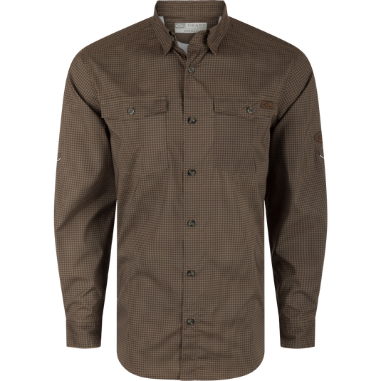 Drake Frat Gingham Check Button-Down Shirt – Drake Waterfowl Drake Frat Gingham Check Button-Down Shirt – Drake Waterfowl