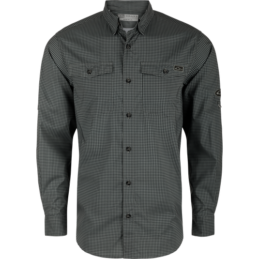 Drake Frat Gingham Check Button-Down Shirt – Drake Waterfowl Drake Frat Gingham Check Button-Down Shirt – Drake Waterfowl
