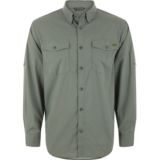 Drake Frat Gingham Check Button-Down Shirt – Drake Waterfowl Drake Frat Gingham Check Button-Down Shirt – Drake Waterfowl