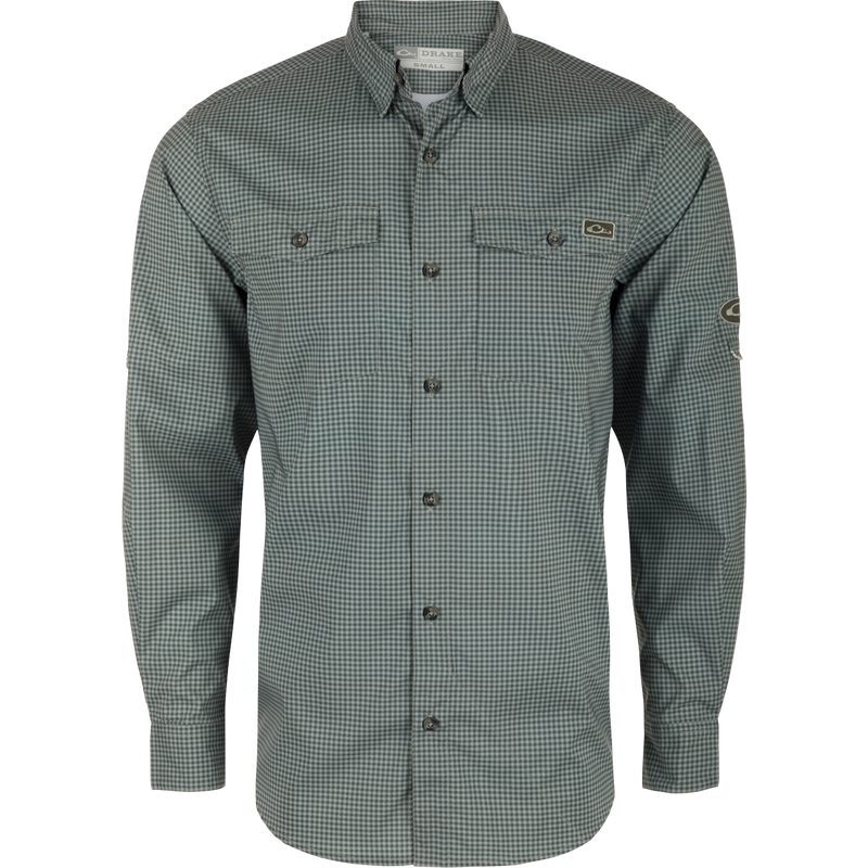 Drake Frat Gingham Check Button-Down Shirt – Drake Waterfowl Drake Frat Gingham Check Button-Down Shirt – Drake Waterfowl