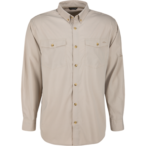 Frat Gingham Check Button-Down Long Sleeve Shirt