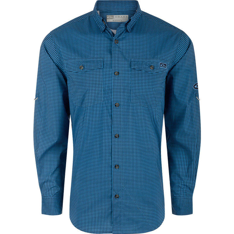 Drake Frat Gingham Check Button-Down Shirt – Drake Waterfowl Drake Frat Gingham Check Button-Down Shirt – Drake Waterfowl