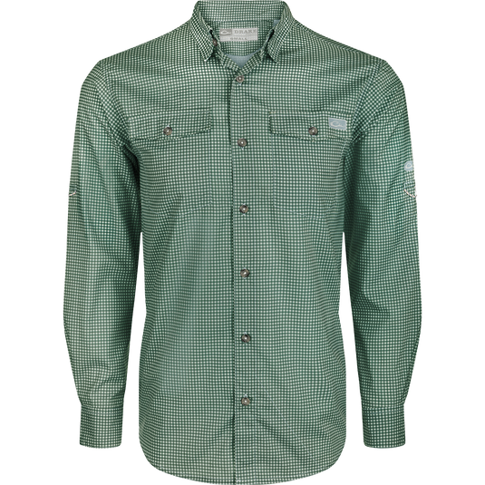 Drake Frat Gingham Long Sleeve Shirt - Final Sale Drake Waterfowl Drake Frat Gingham Long Sleeve Shirt - Final Sale Drake Waterfowl