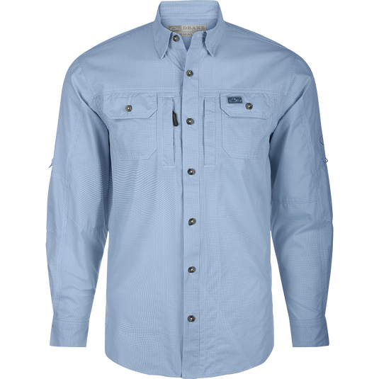 DRAKE Men's Frat BD Houndstooth Check LS Shirt (DS2276) DRAKE Men's Frat BD Houndstooth Check LS Shirt (DS2276)