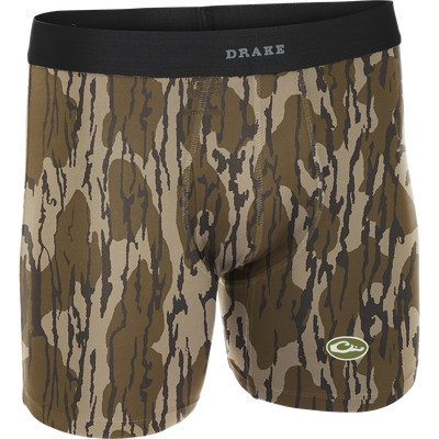 Commando Boxer Brief with four-way stretch, flat seams, and moisture-wicking fabric, offering comfort and functionality, ideal for active wear.