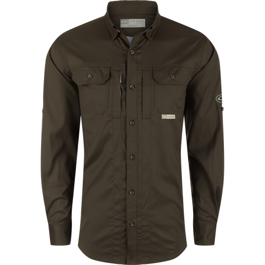 Dobby Colouring In Wingshooter's Trey Dobby Long Sleeve Shirt - UPF30 Moisture-Wicking ...