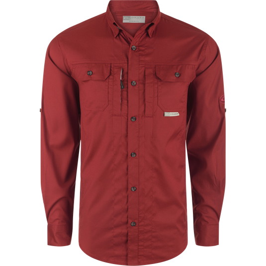 Drake Waterfowl Wingshooter's Trey Dobby Button-Down Long Sleeve Shirt