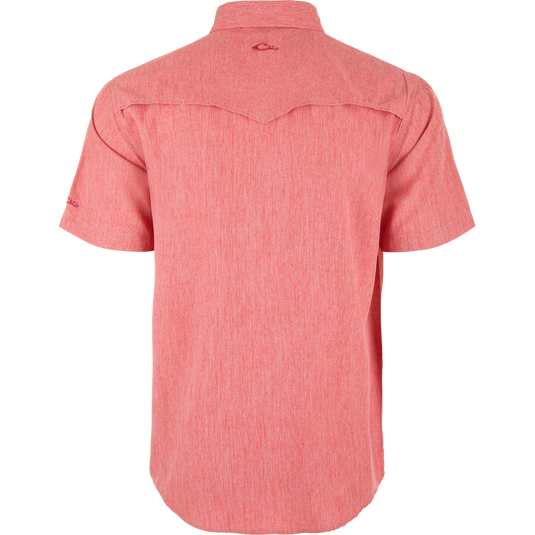 Cinco Ranch Chambray Performance Short Sleeve Shirt