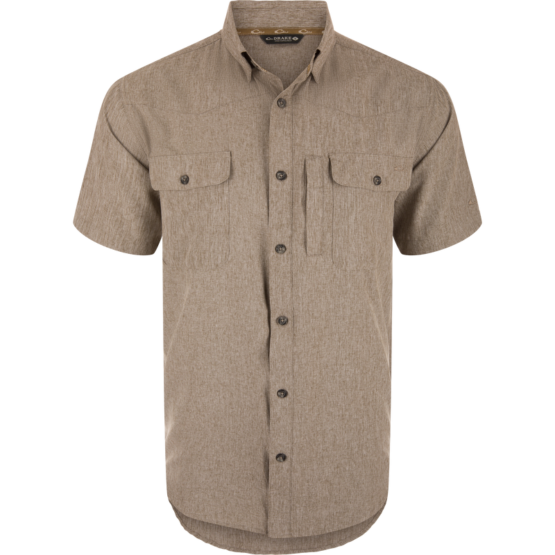 Cinco Ranch Chambray Performance Short Sleeve Shirt