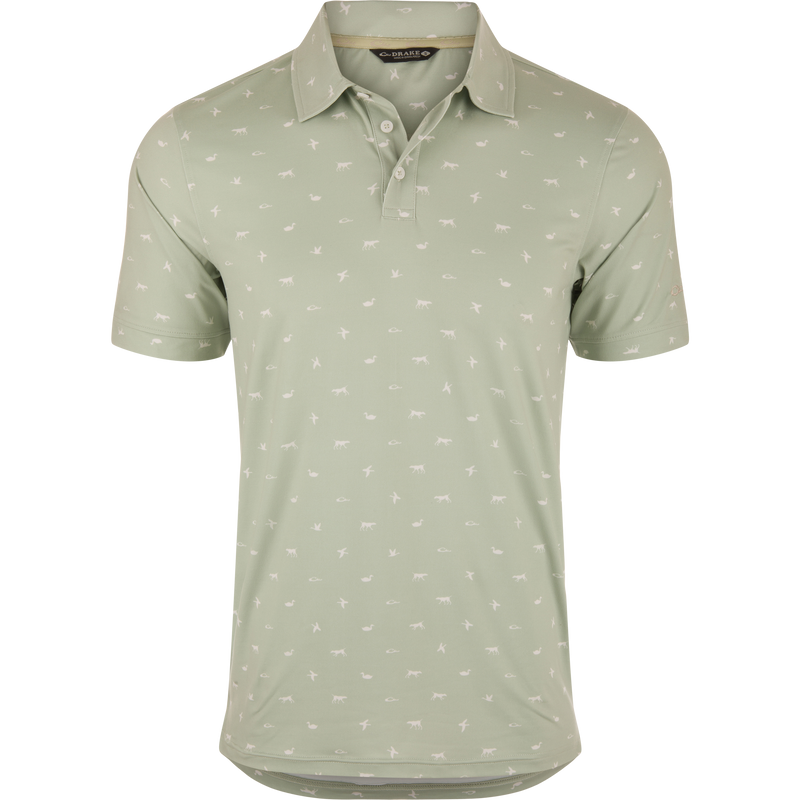 Performance Print Polo Shirt