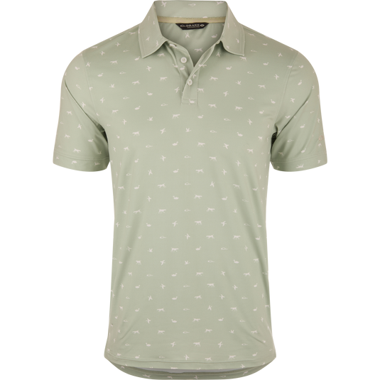 Performance Print Polo Shirt