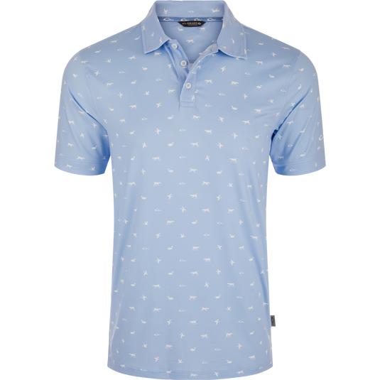 Performance Print Polo Shirt