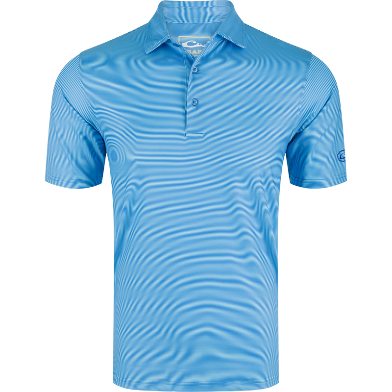 Performance Chalk Striped Polo Shirt