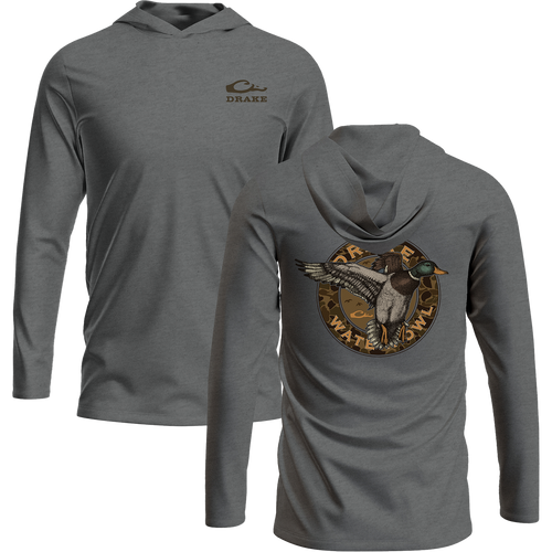 Circle Mallard Long Sleeve Graphic Hoodie T-Shirt