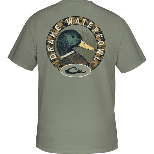 Mallard Circle T-shirt with duck logo on back